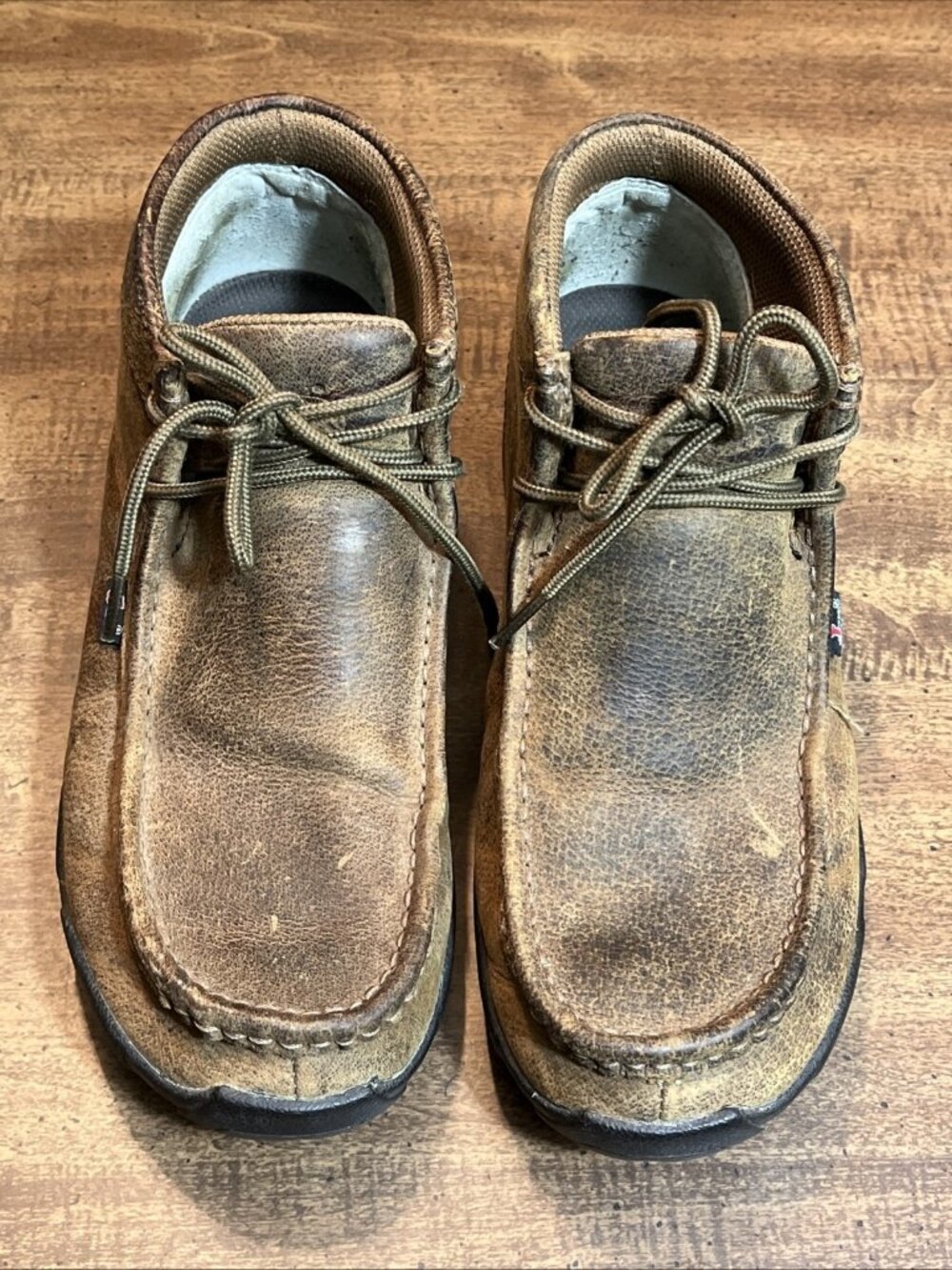 Justin Cappie Boots 232 Men's Size 9 Work Shoes Oil Slip Resistant Leather